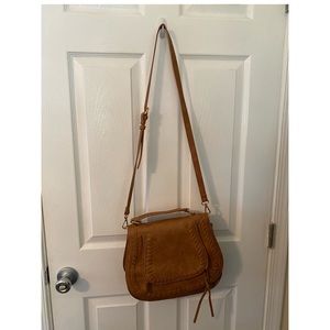 Large tan cross-body